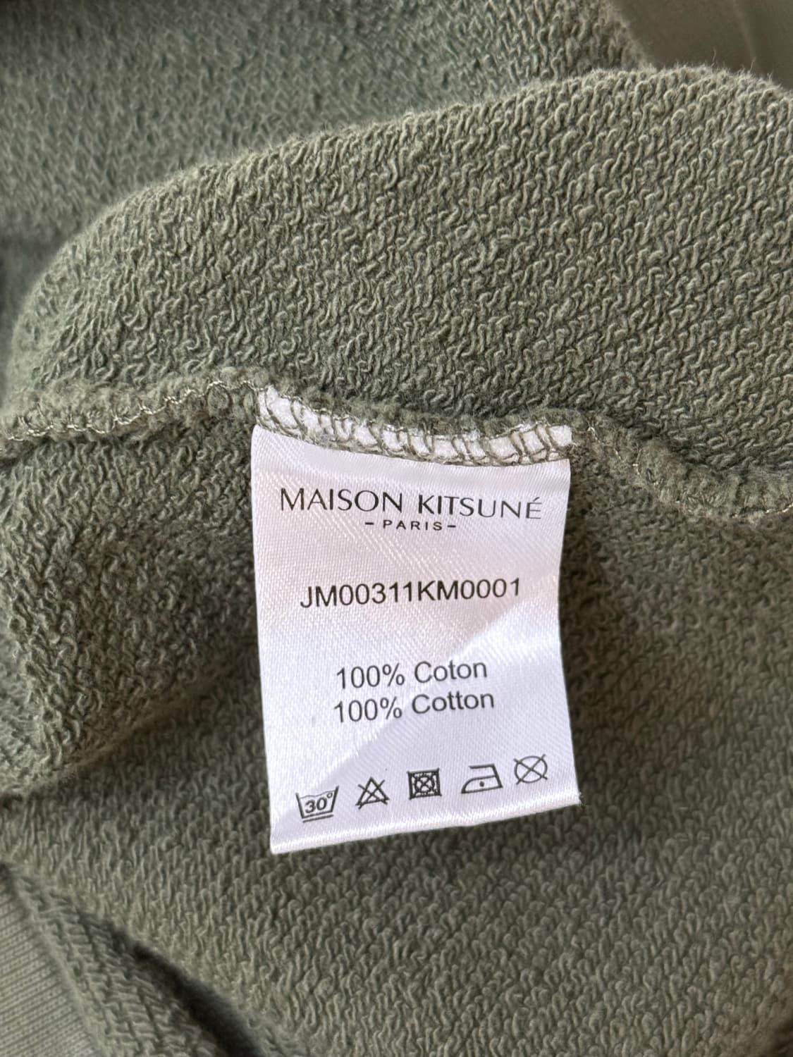 Maison Kitsune 메종키츠네 폭스 헤드 와펜 스웻셔츠  상품이미지7