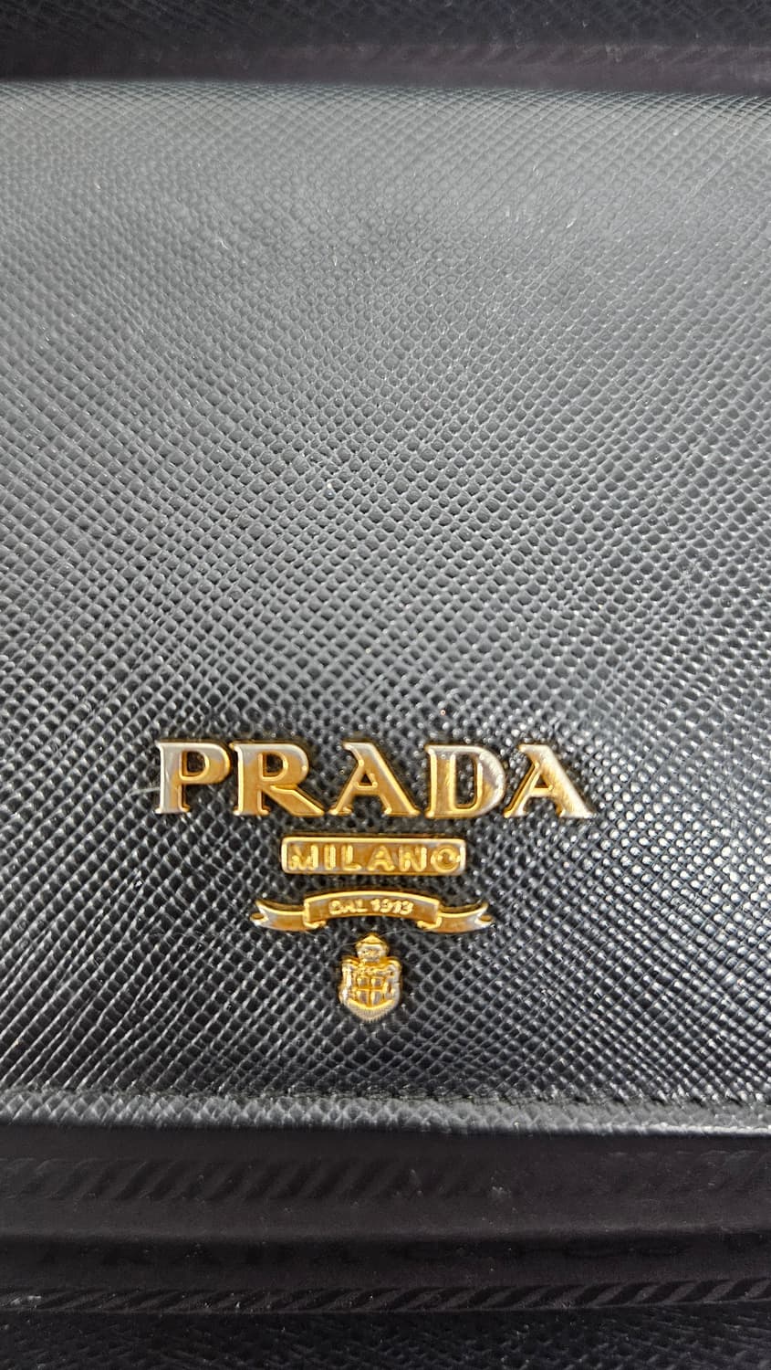 프라다 사피아노 반지갑 블랙 상품이미지3