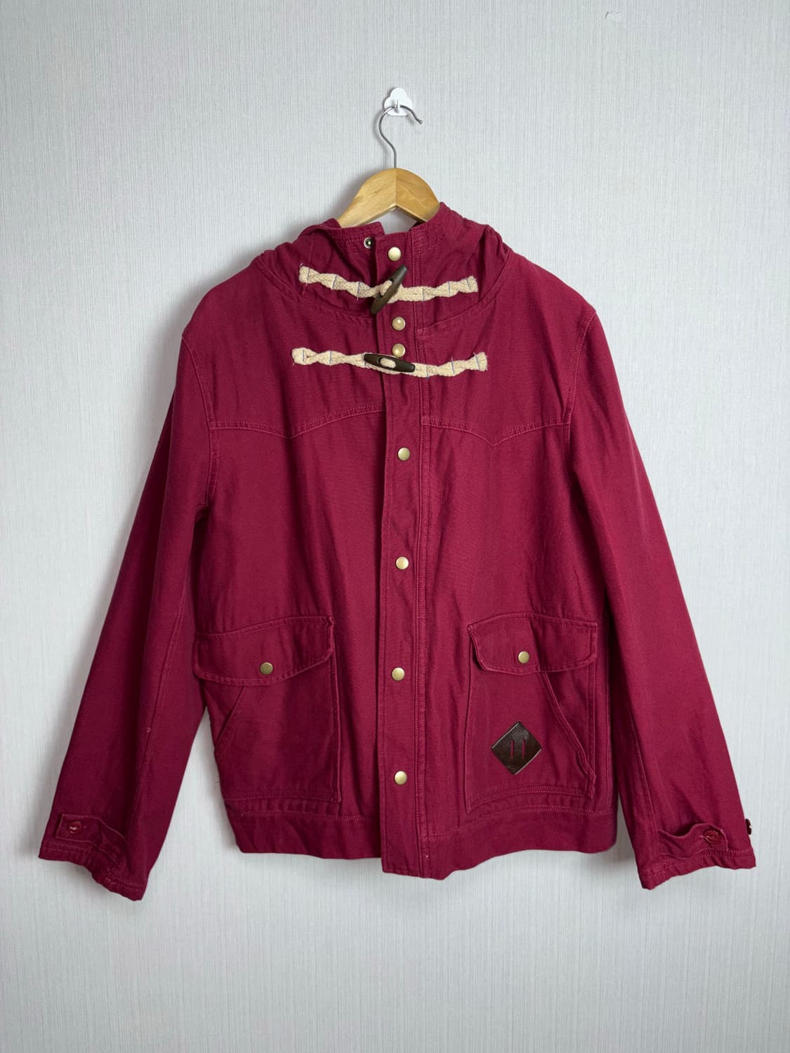 레드 코튼 후드 자켓  상품이미지5