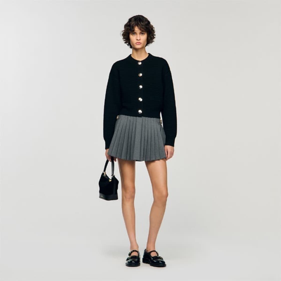 [산드로] 블랙 가디건/ 25년도구매 상품이미지2