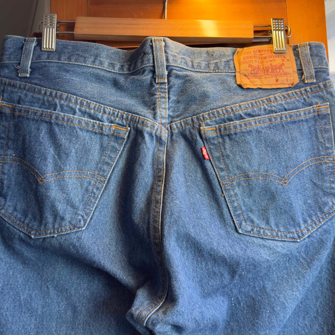 80s 리바이스 501 데님팬츠 W36 L30 상품이미지9