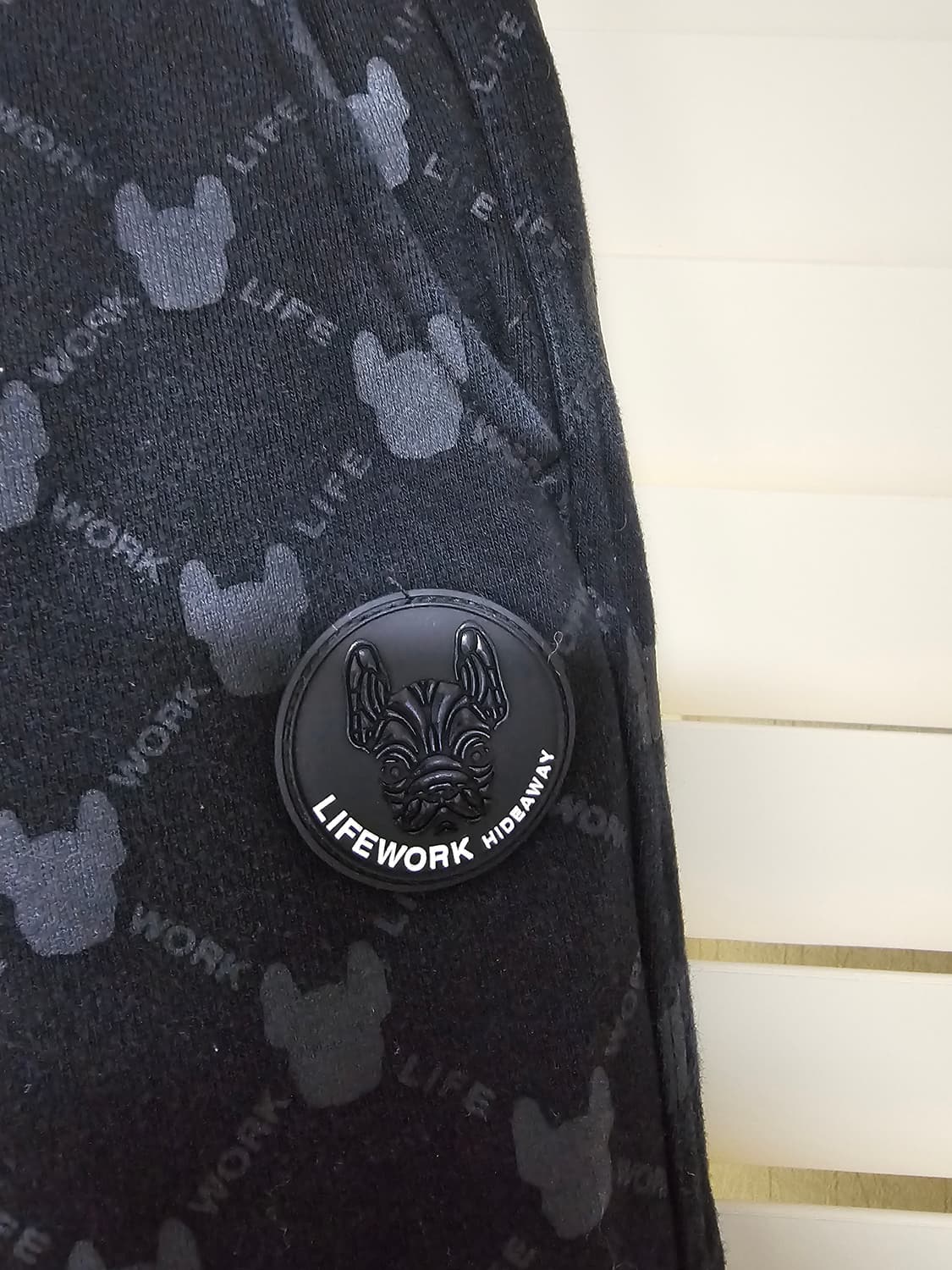 라이프워크 모노그램 패턴 기모 조거팬츠 XS 상품이미지2