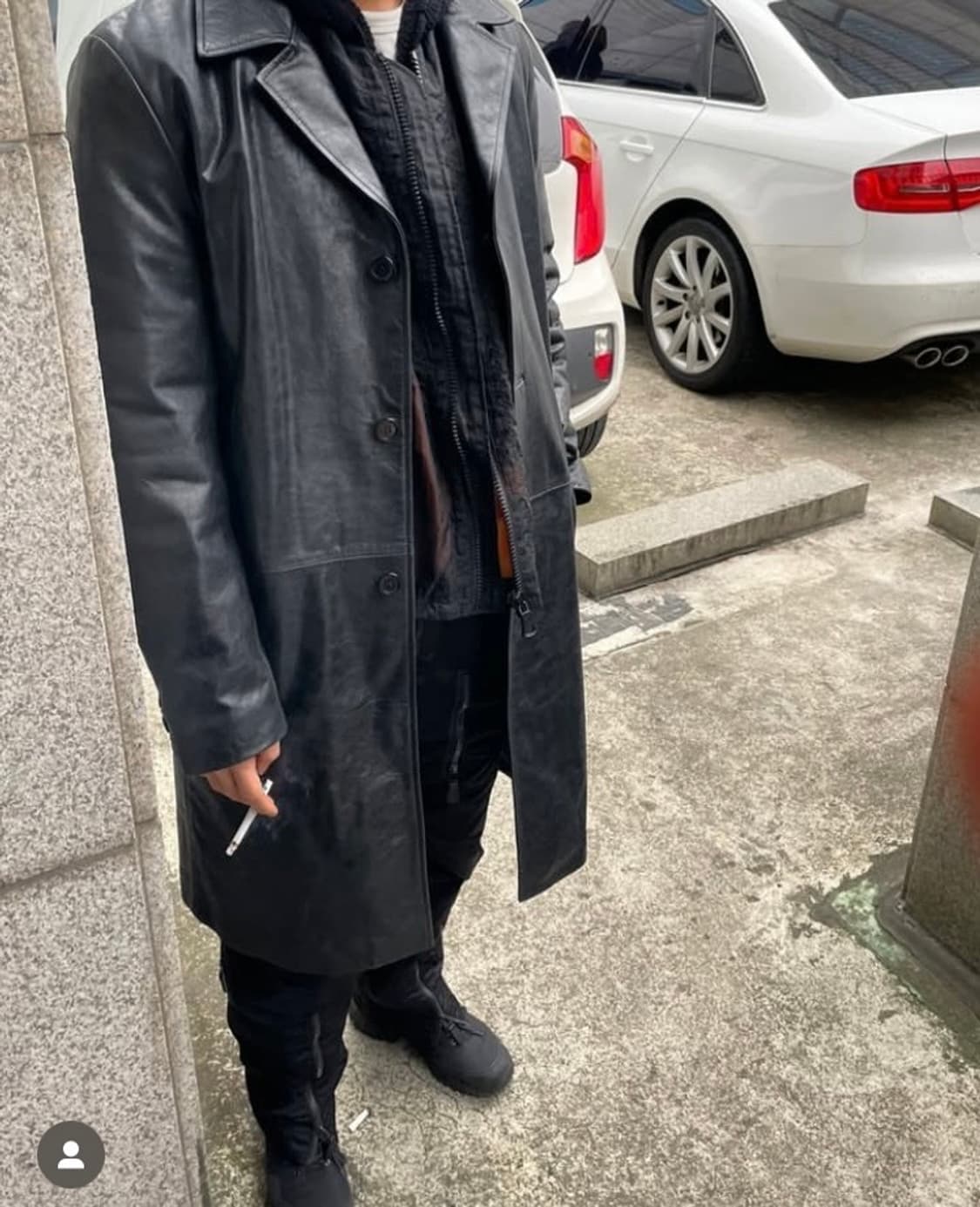 (구매) 선플라워 레더 코트 상품이미지2