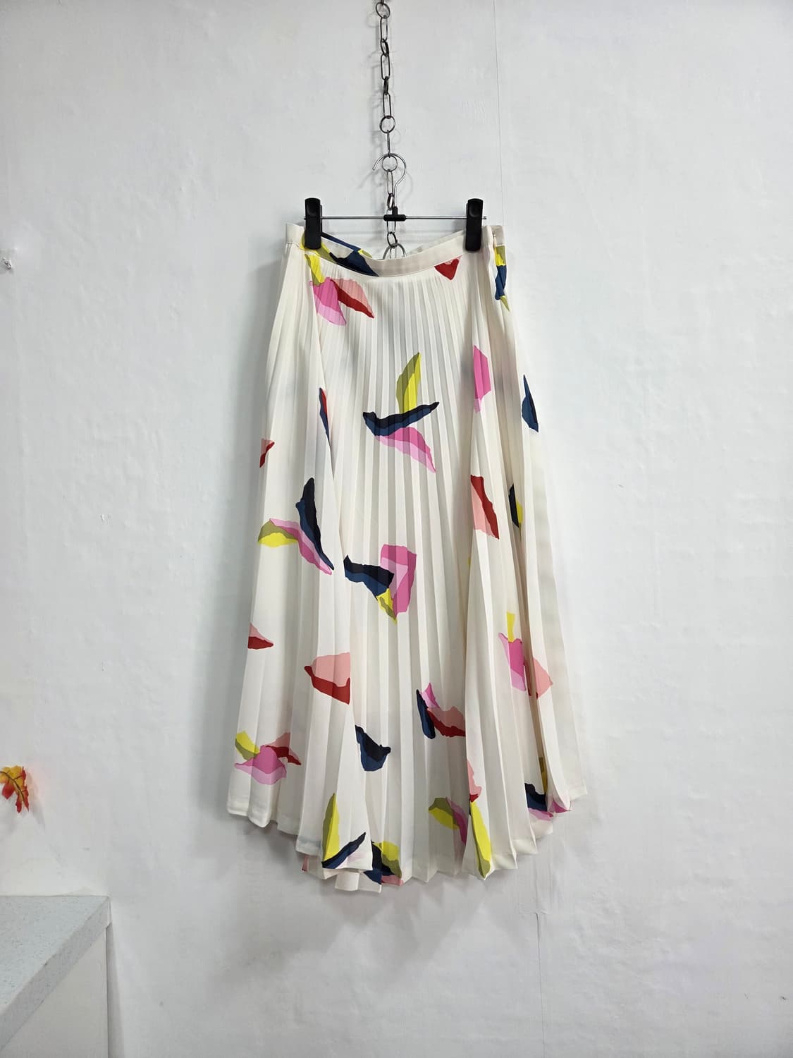 제평브라운즈 패턴 플리츠 롱 스커트 M 상품이미지1