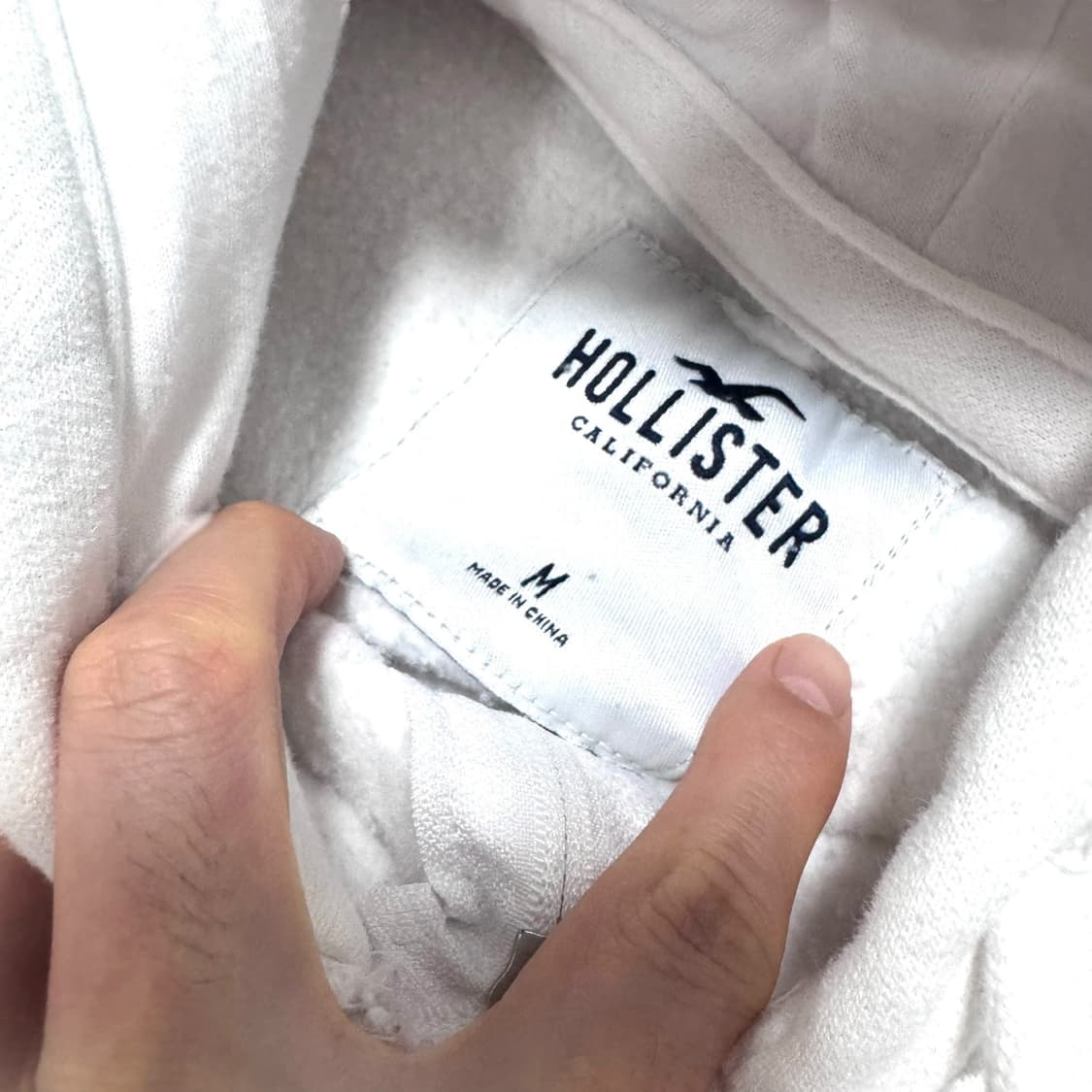 홀리스터 화이트 스펠아웃 후드집업 상품이미지5