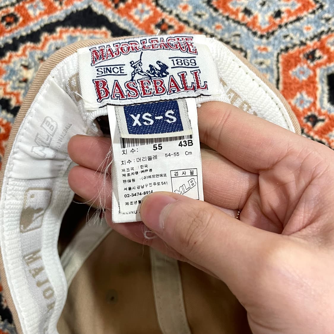 MLB 보스톤 베이지 볼캡 호칭55(xs-s) 상품이미지3