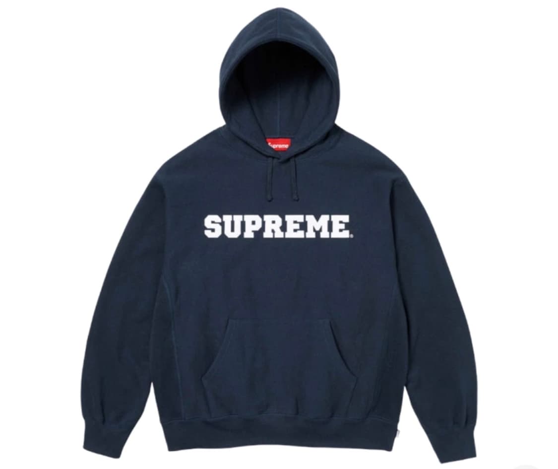 슈프림 컬리지에이트 후드 스웨트셔츠 네이비 L 상품이미지2