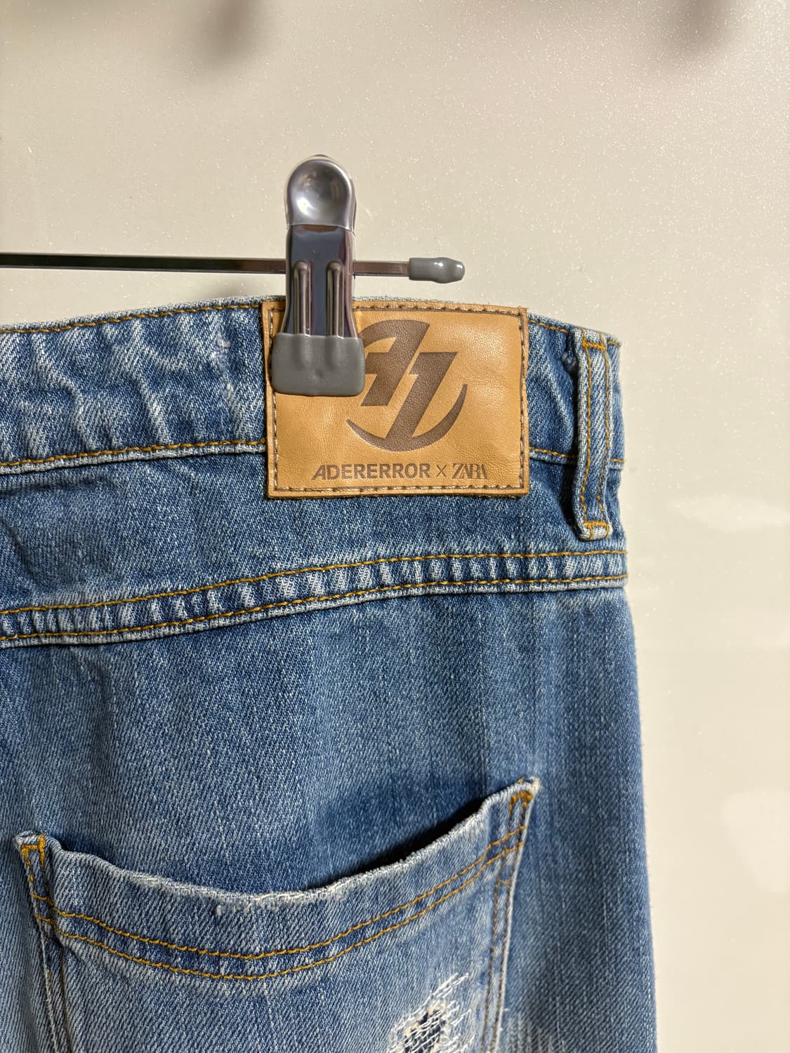 아더에러X자라 패치워크 진 블루 42사이즈 상품이미지3