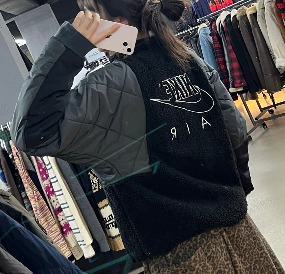 나이키 퀄팅+플리스 반집업  상품이미지2