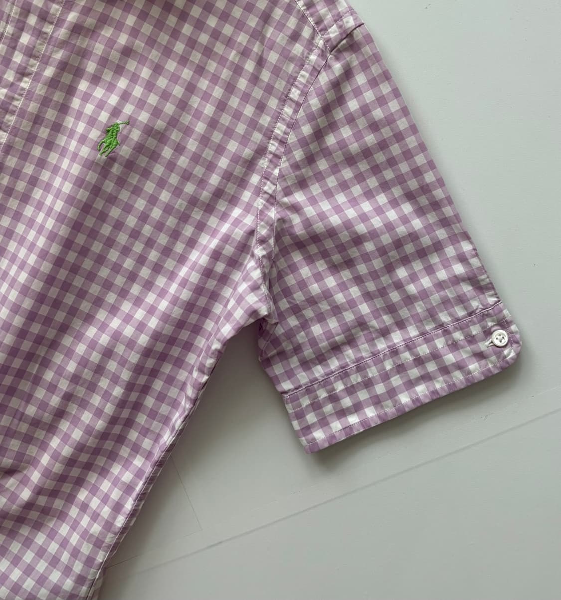 Polo 폴로랄프로렌 깅엄 체크 반팔 셔츠 상품이미지4