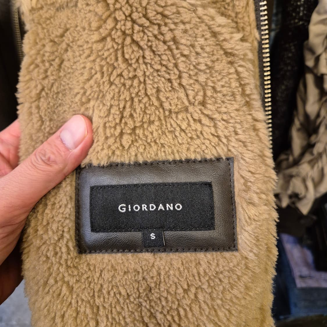 여성-S 워싱브라운 무스탕자켓  상품이미지3