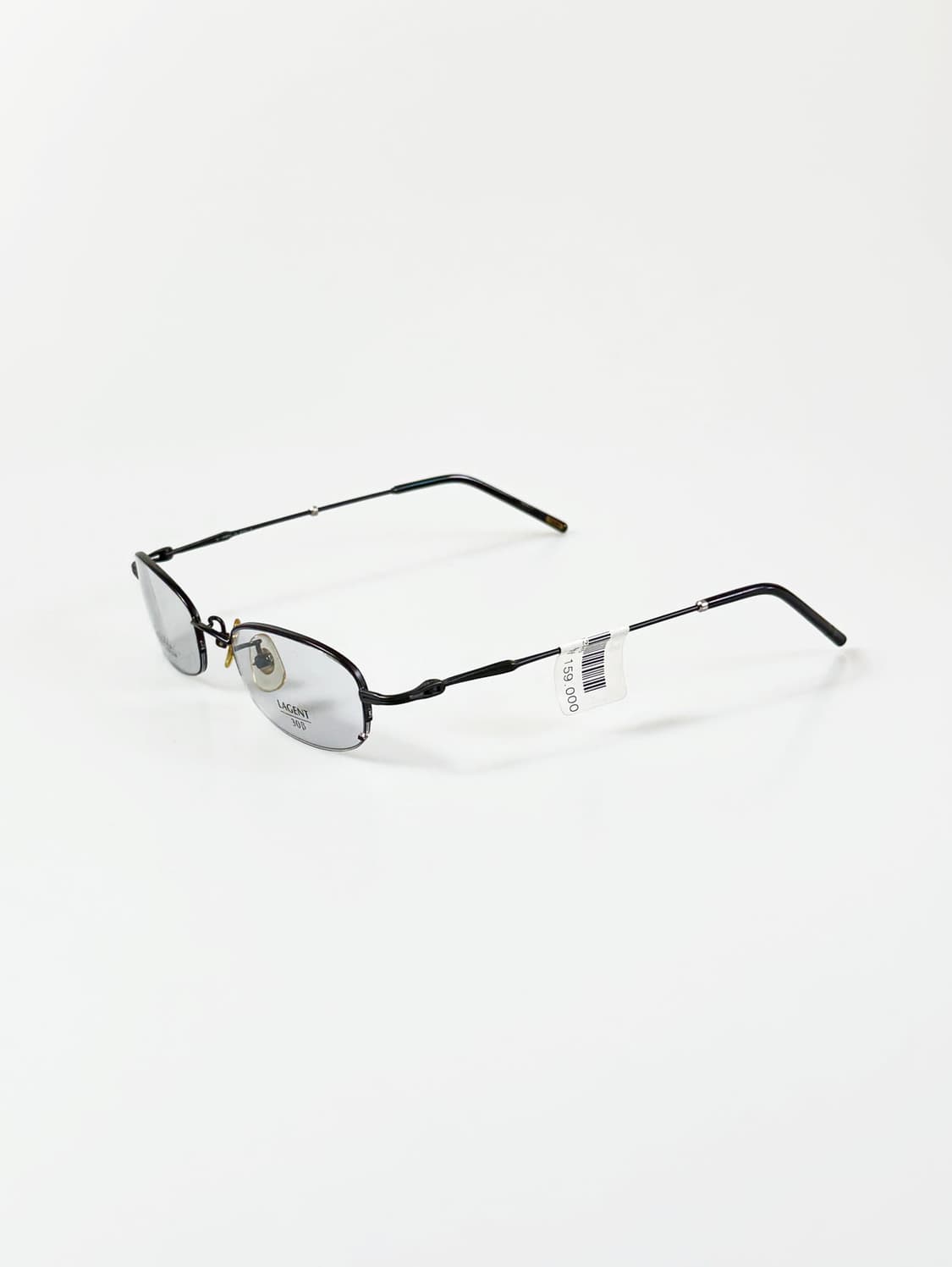 서전 SJ LAGENT 블랙 티타늄 반무테 빈티지 안경 상품이미지3