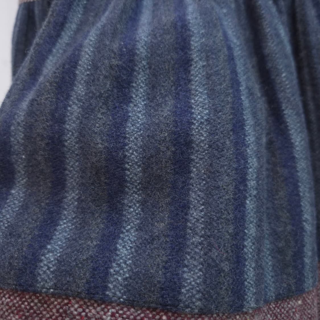 울혼방 3단 배색 플레어 스커트 상품이미지6