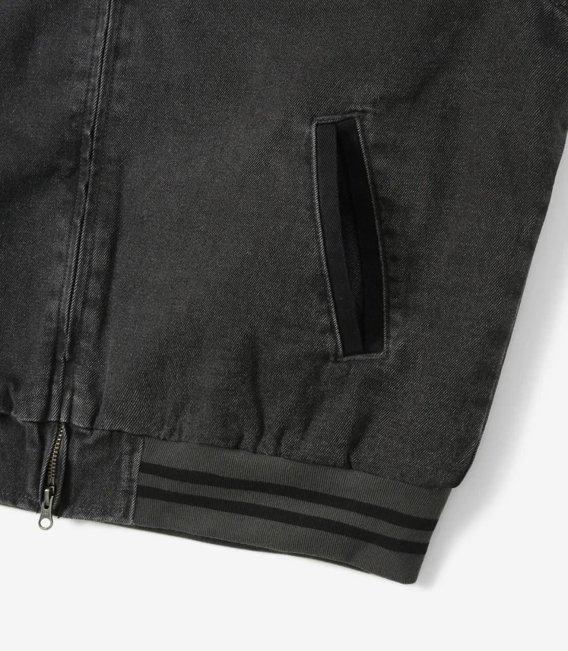 디스이스네버뎃 데님 바시티 자켓 블랙 상품이미지8