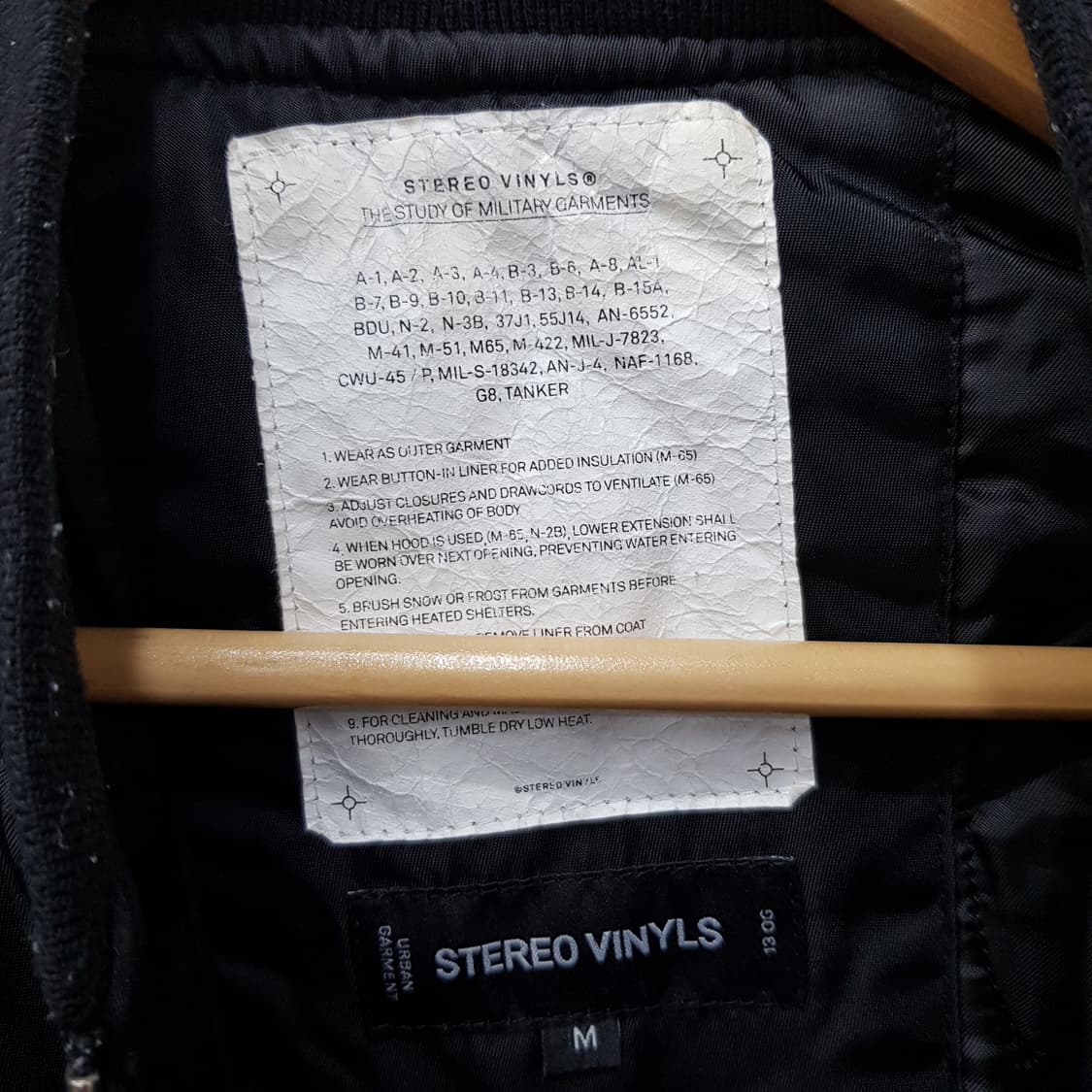 스테레오바이널즈 MA-1 점퍼 M사이즈  상품이미지3