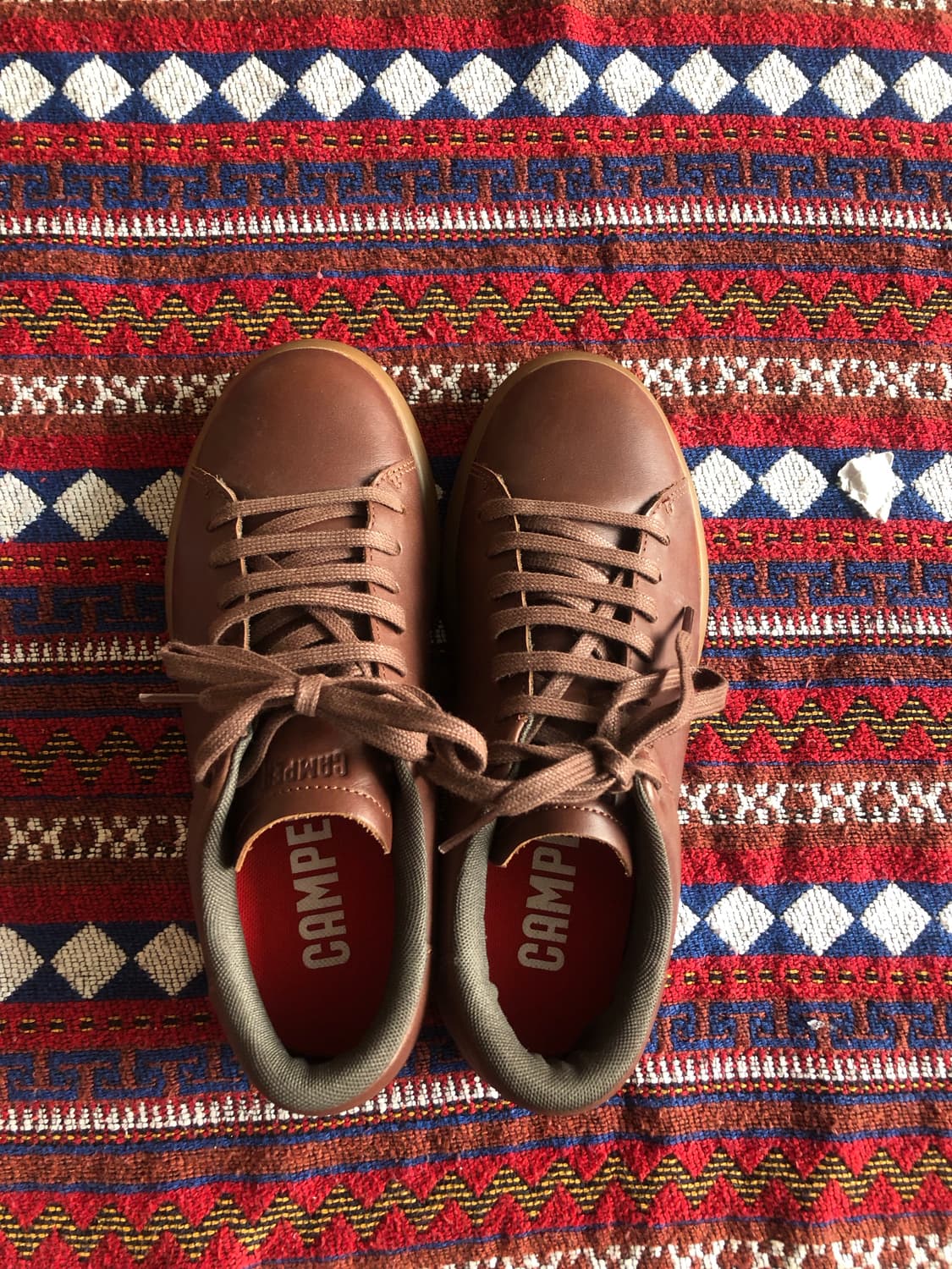 캠퍼 브라운 가죽 스니커즈 39/250 상품이미지5