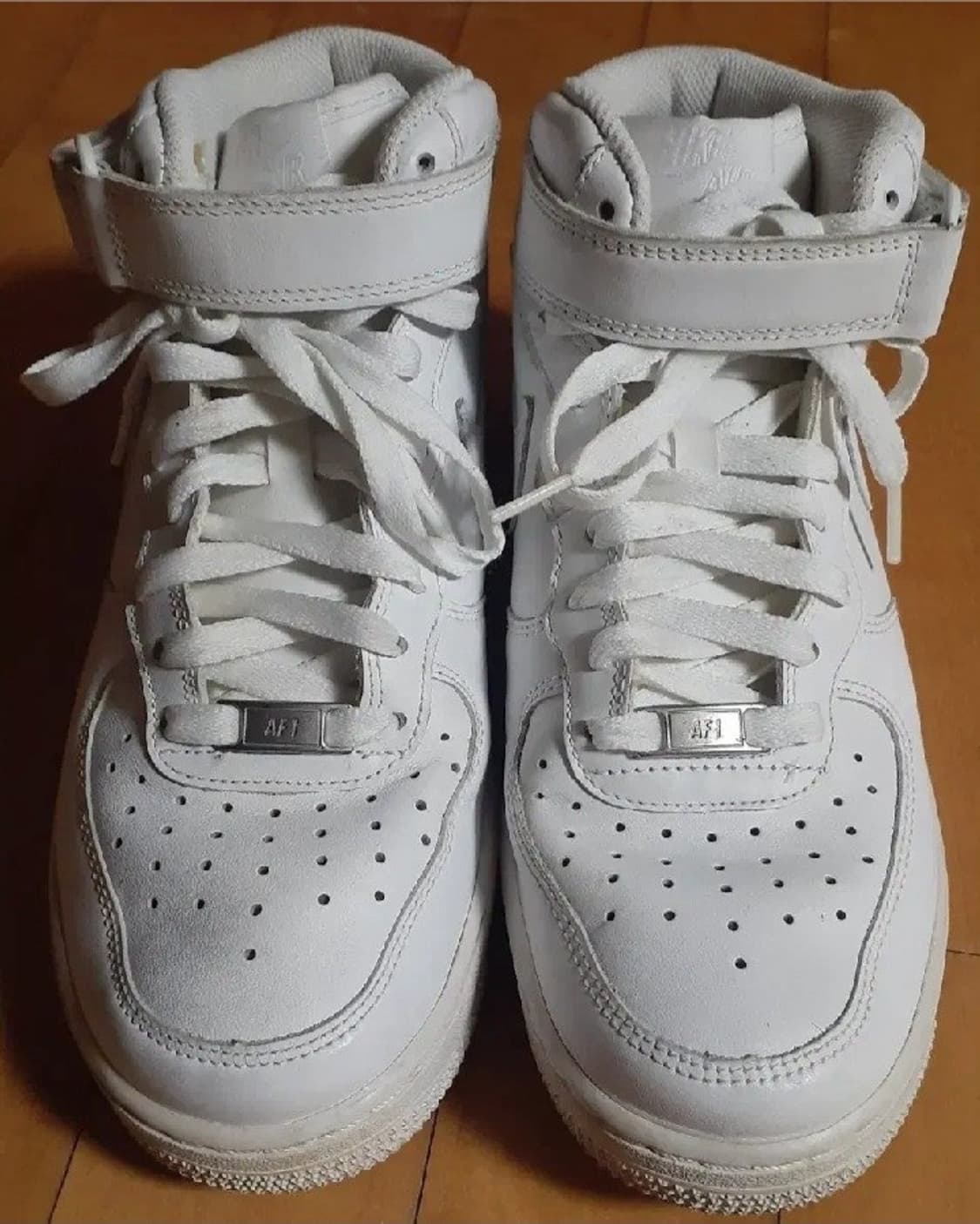 에어포스1 미드 올백 화이트 255 상품이미지2