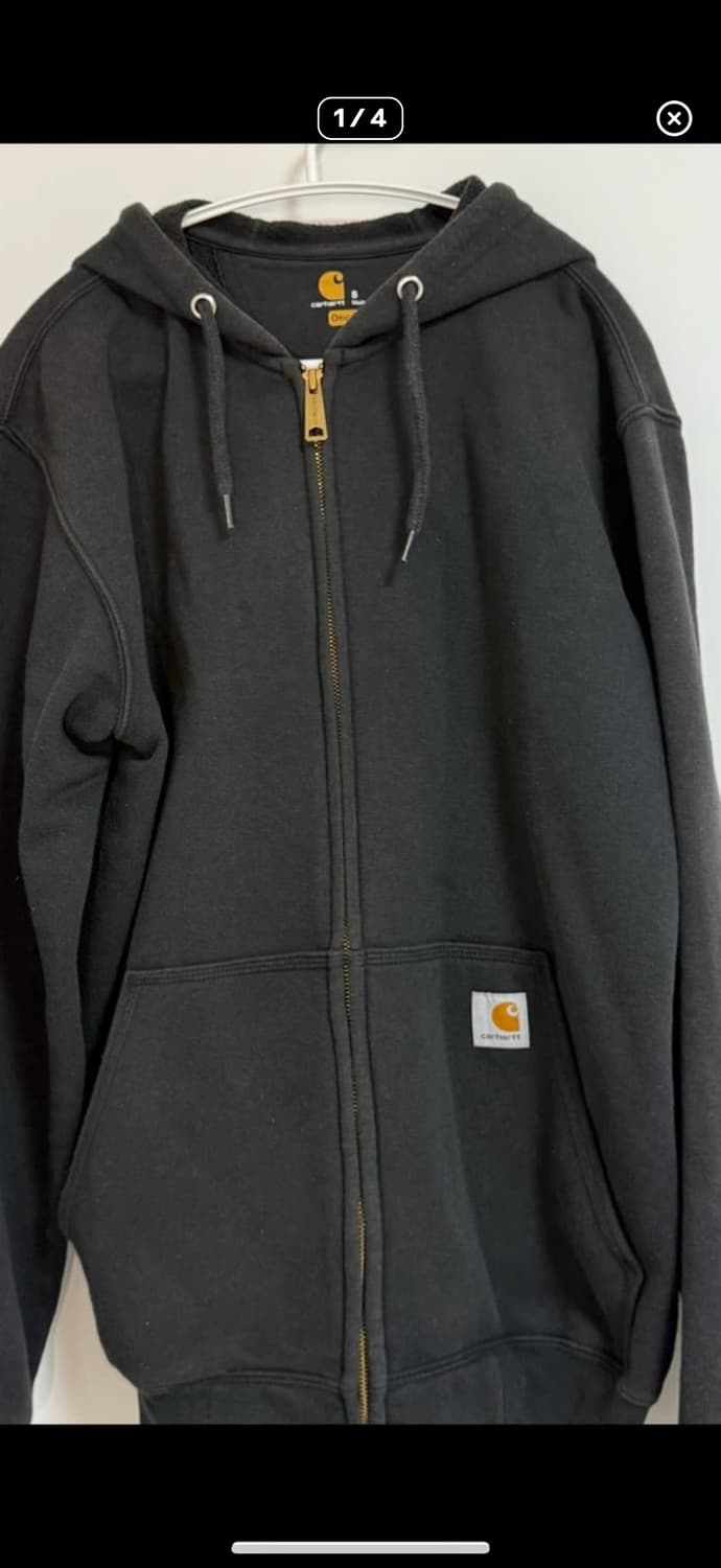 칼하트 후드집업 블랙s 상품이미지2