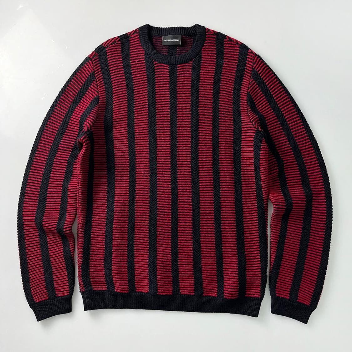 엠포리오 아르마니 18ss 스트라이프 배색 니트 PR1677 상품이미지1