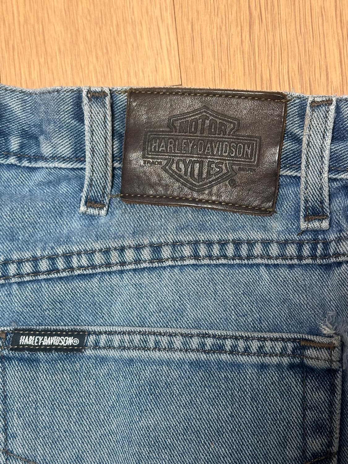 90s USA 할리데이비슨 데님 34/32 상품이미지4