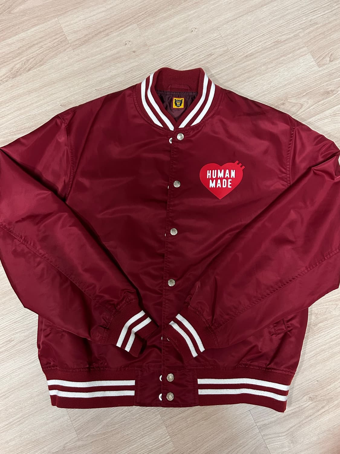 휴먼메이드 나일론 스타디움 자켓 버건디 S 상품이미지2