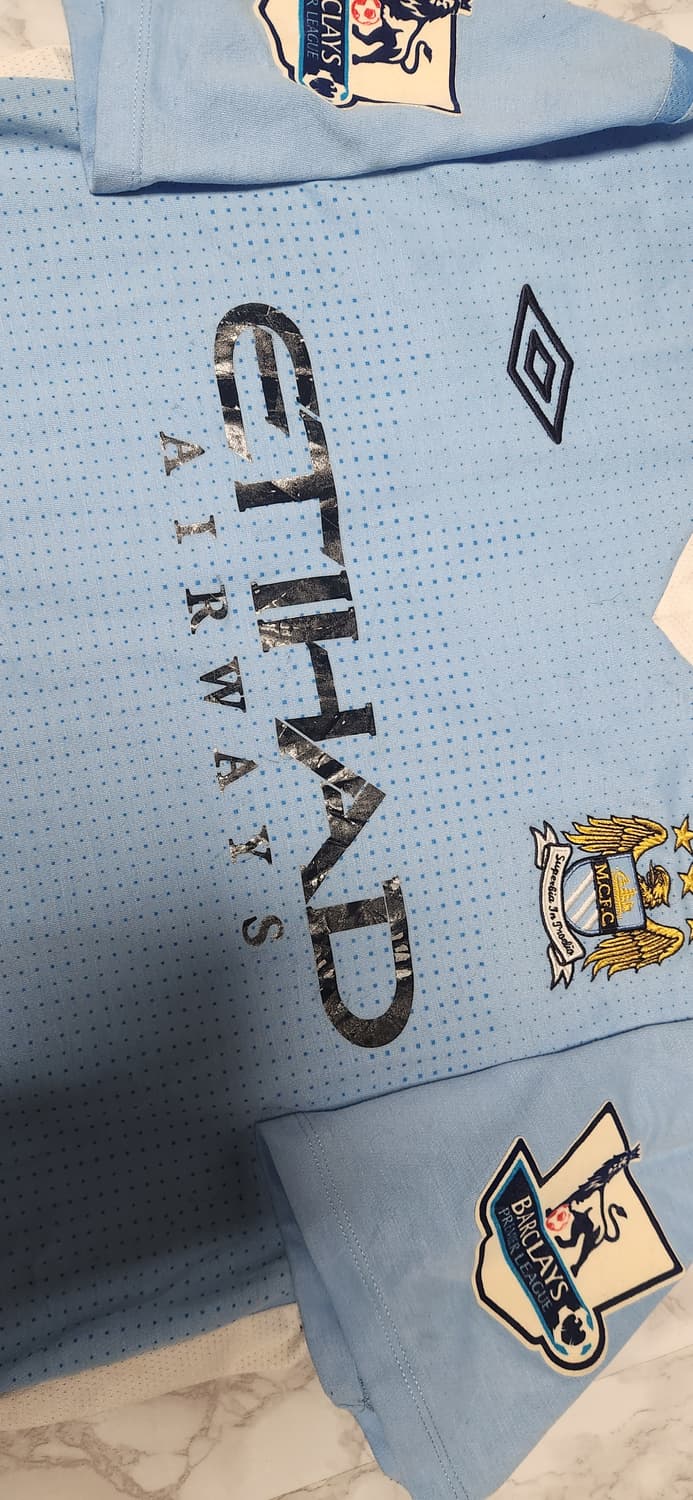 11-12 엄브로 맨시티 홈 유니폼 반팔 우승시즌 NO.실바 상품이미지3