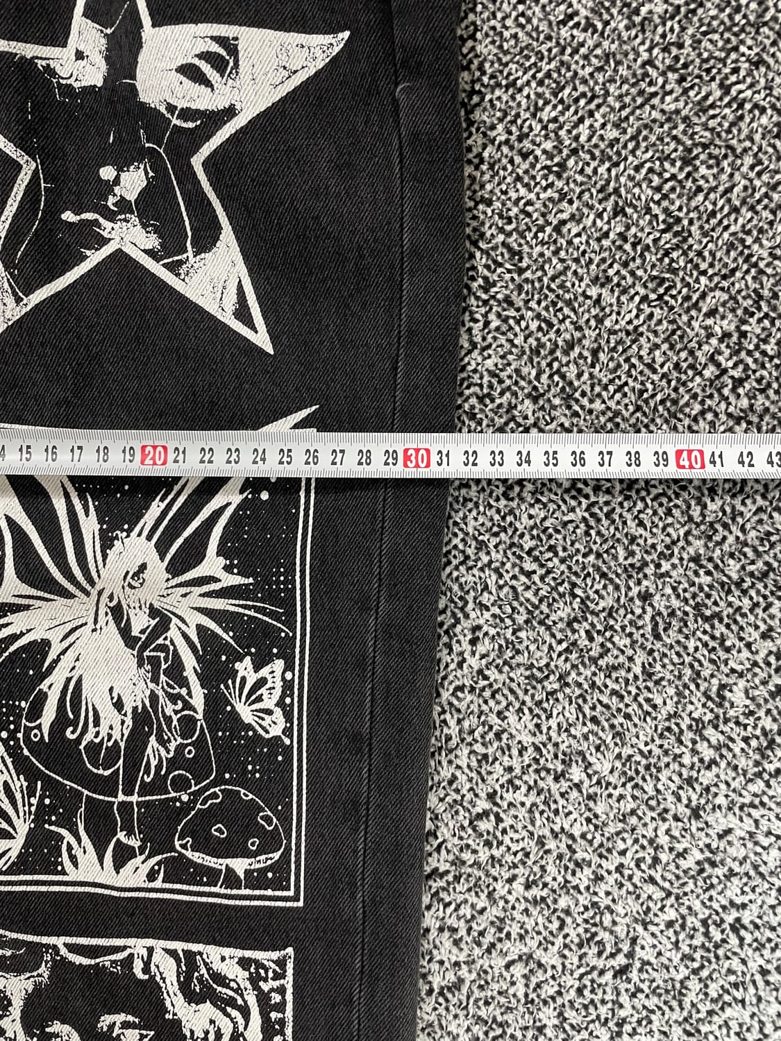 빈티지9. 오베이 Obey 하드워크 드림 데님 팬츠 흑청 청바지 프린팅 상품이미지6