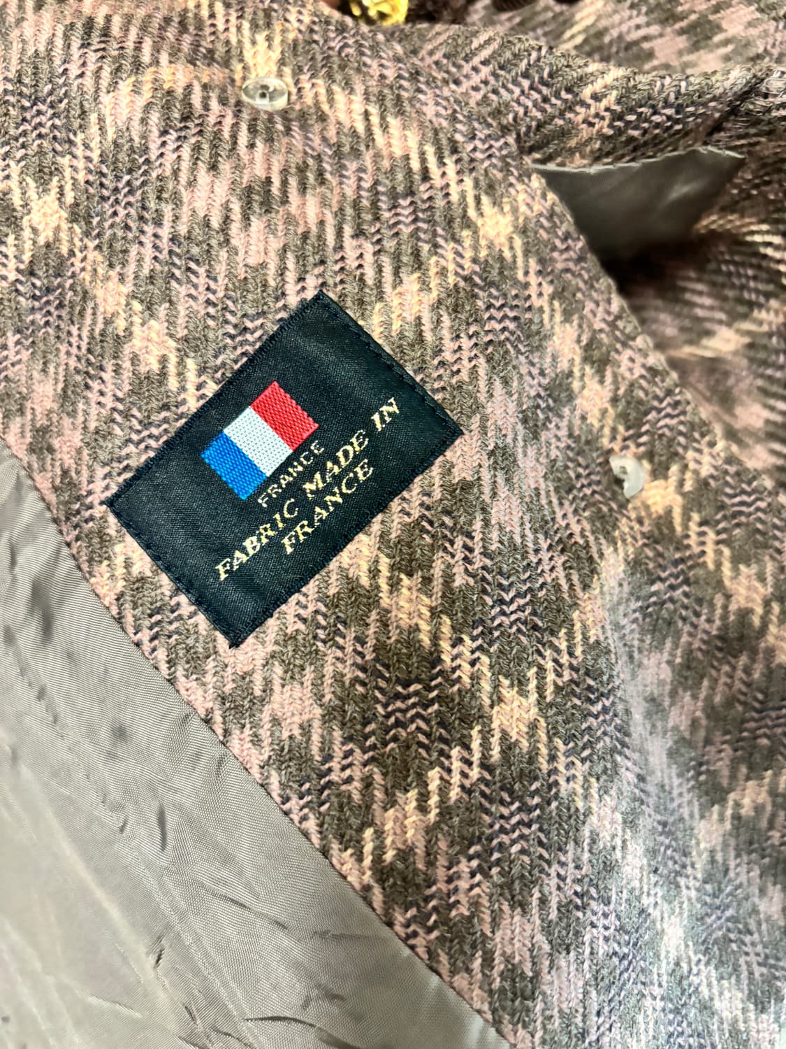 (드라이완료)레리안 갈색체크자켓_일본빈티지 상품이미지4