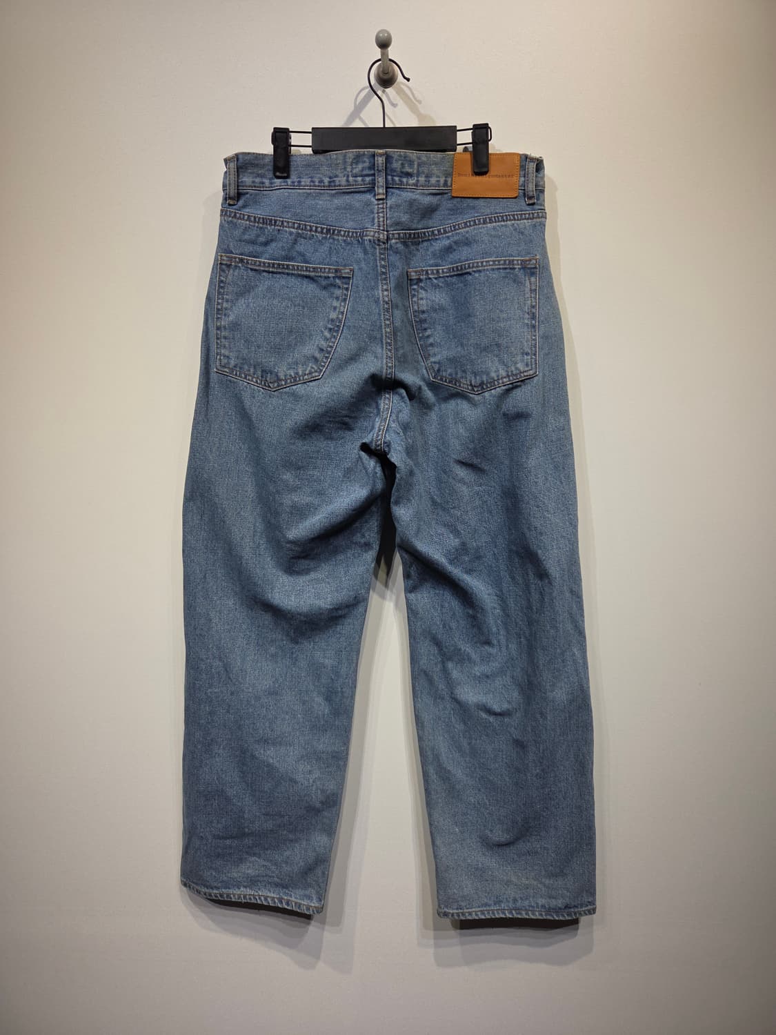 에스피오나지 x 데님인디고마스터 합작 원턱 와이드 데님 팬츠 상품이미지5