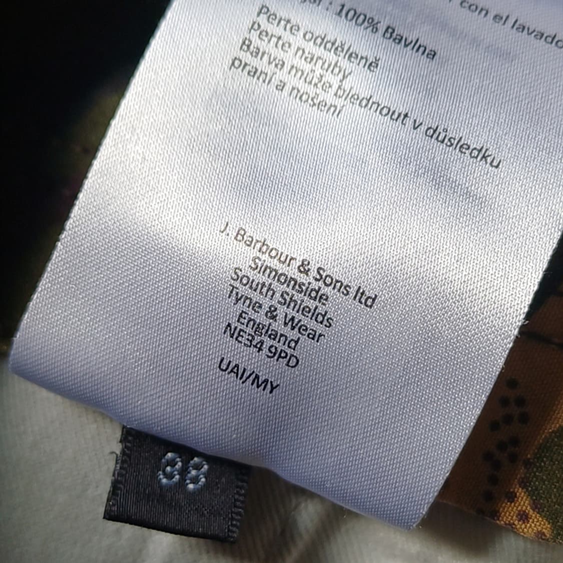 정품 바버 면 카모 반바지 남성 36 ~ 38 빅사이즈 사랑봉봉 상품이미지5