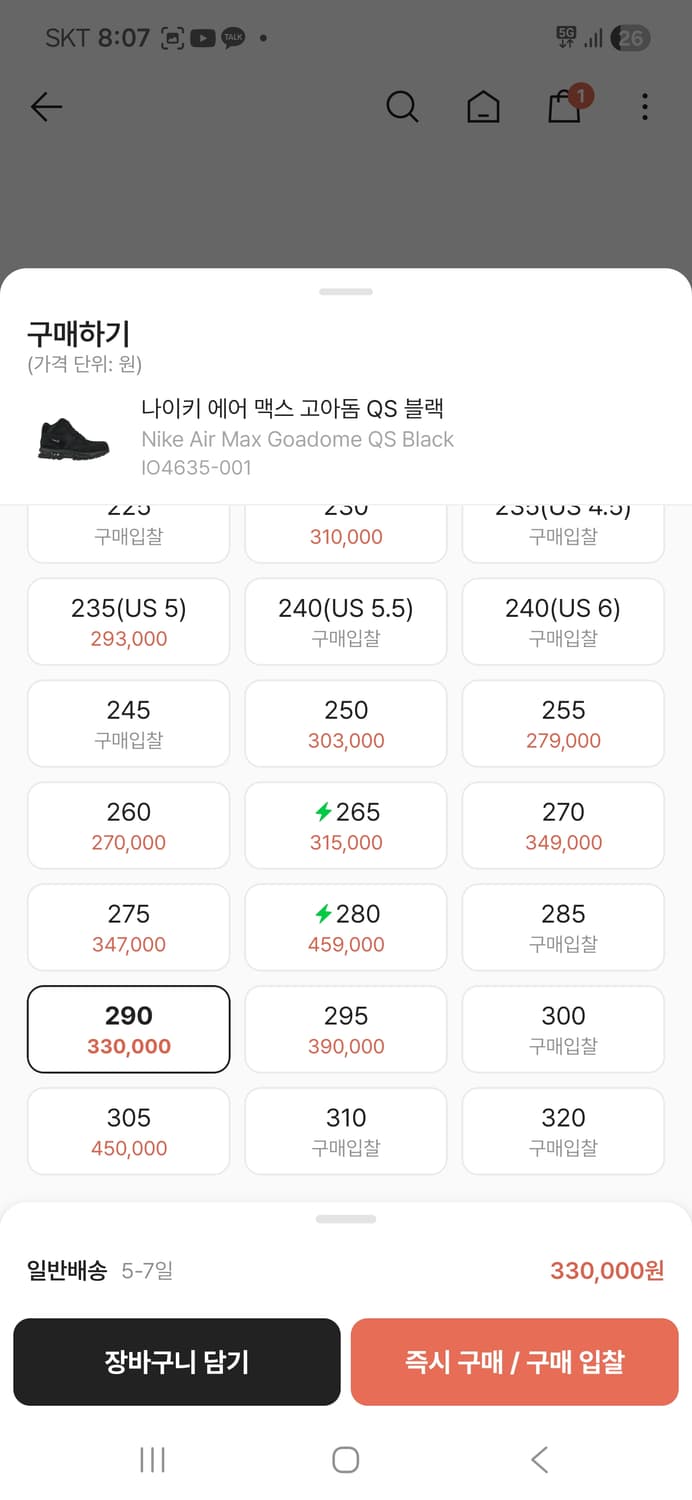 [305] 나이키 고아돔 송치 새제품 상품이미지2