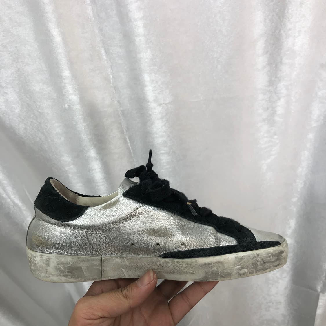 골든구스 실버탭 스니커즈 사이즈35 225-230  상품이미지4