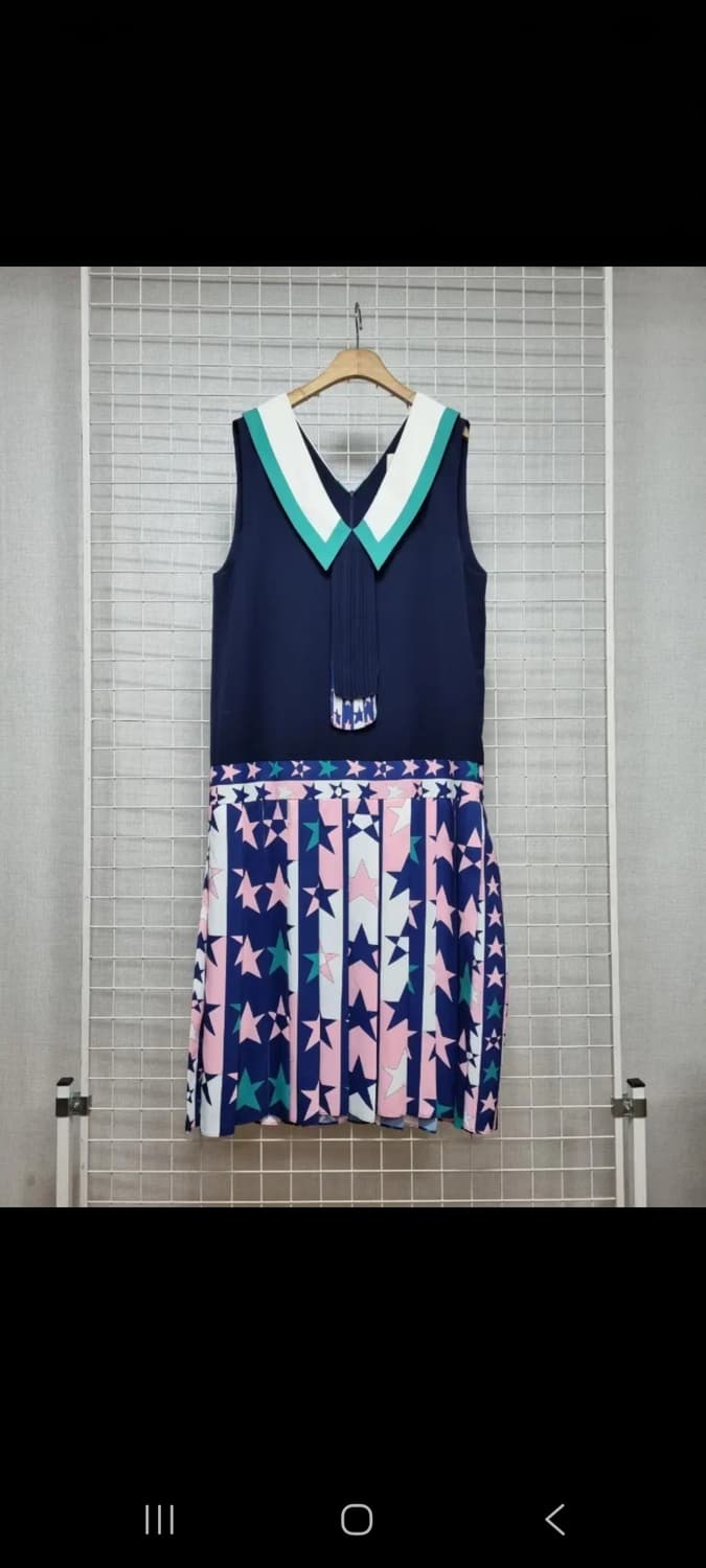 럭키슈에뜨 원피스 (네이비) 상품이미지1