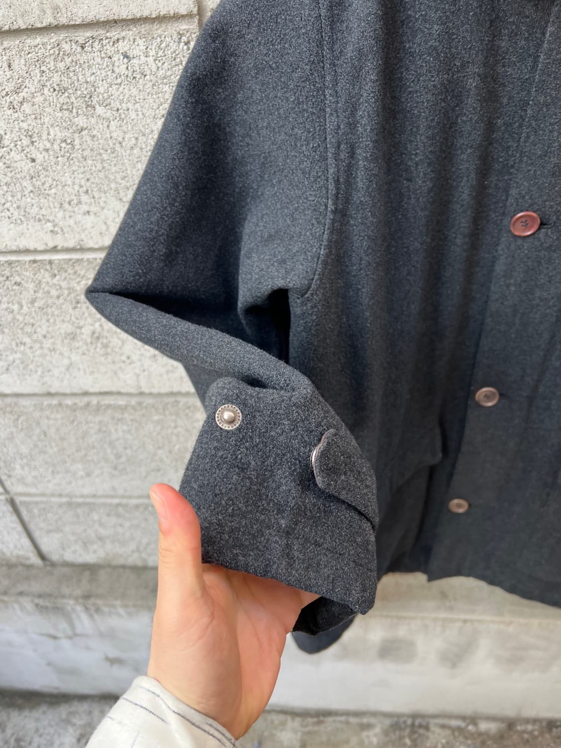 1990s POLO RALPH LAUREN PADDED 폴로 울코트 상품이미지7