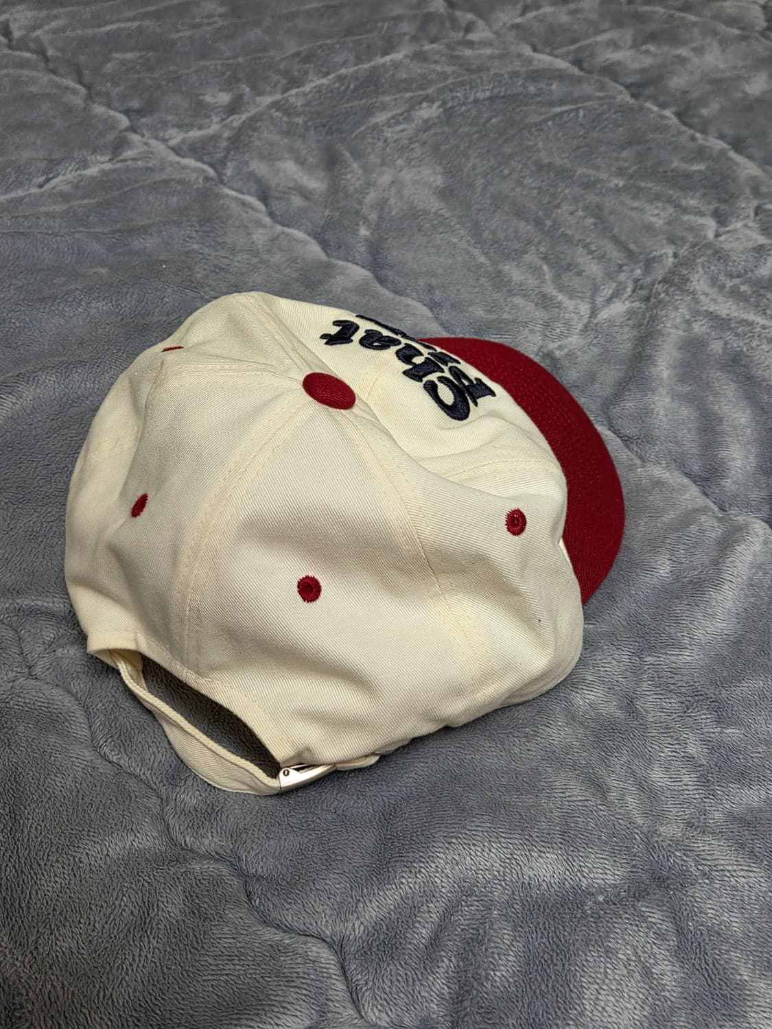 [F] Mmlg Chat Play Casual 볼캡 아이보리/레드 상품이미지2