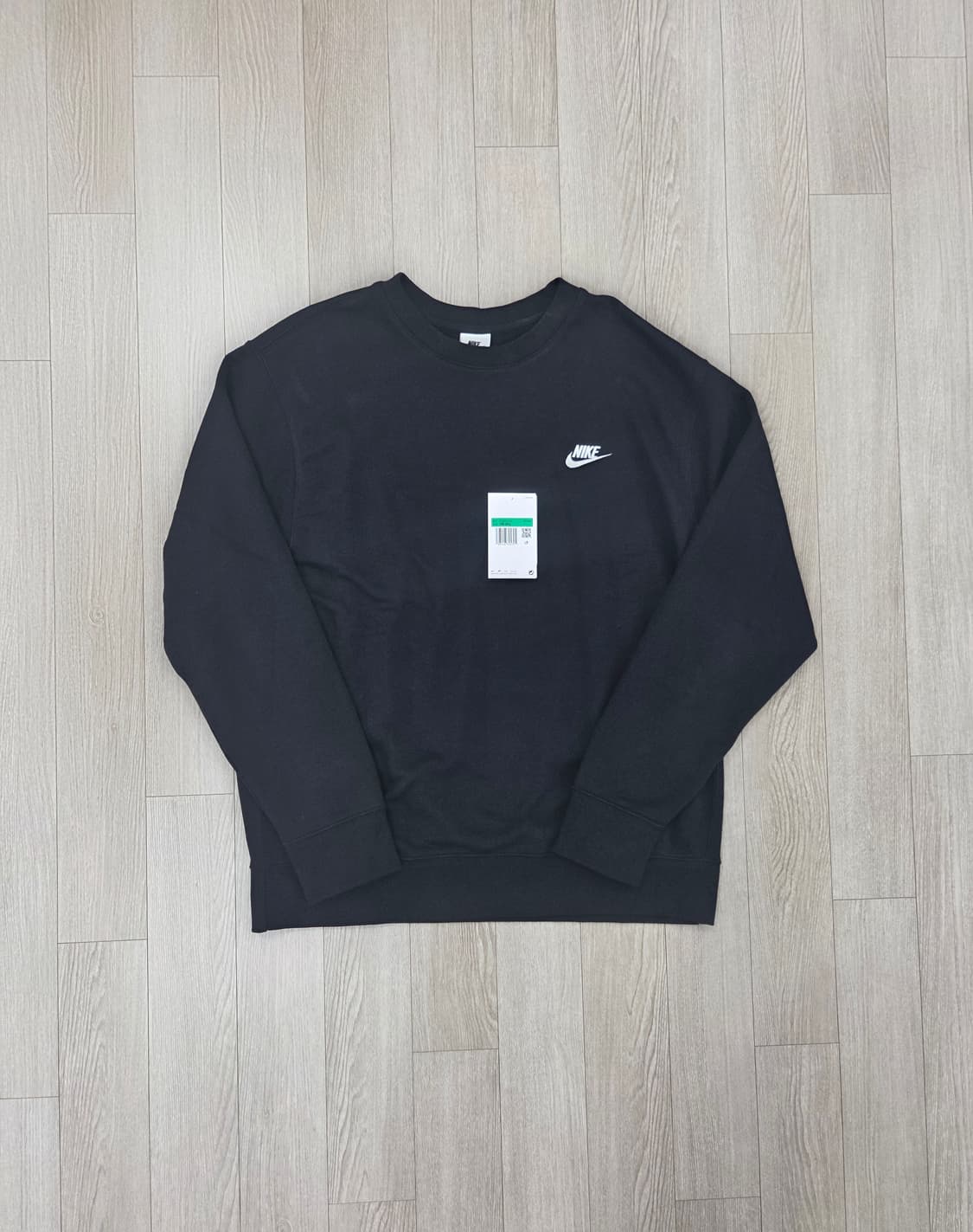 (1회착)나이키 nsw클럽 맨투맨 블랙 XL, 105 bv2667-010 상품이미지2