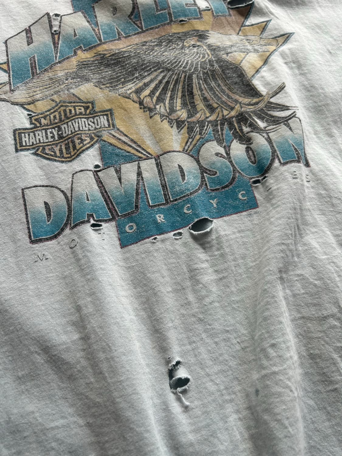 00’s Harley davidson destroyed Tee 상품이미지2