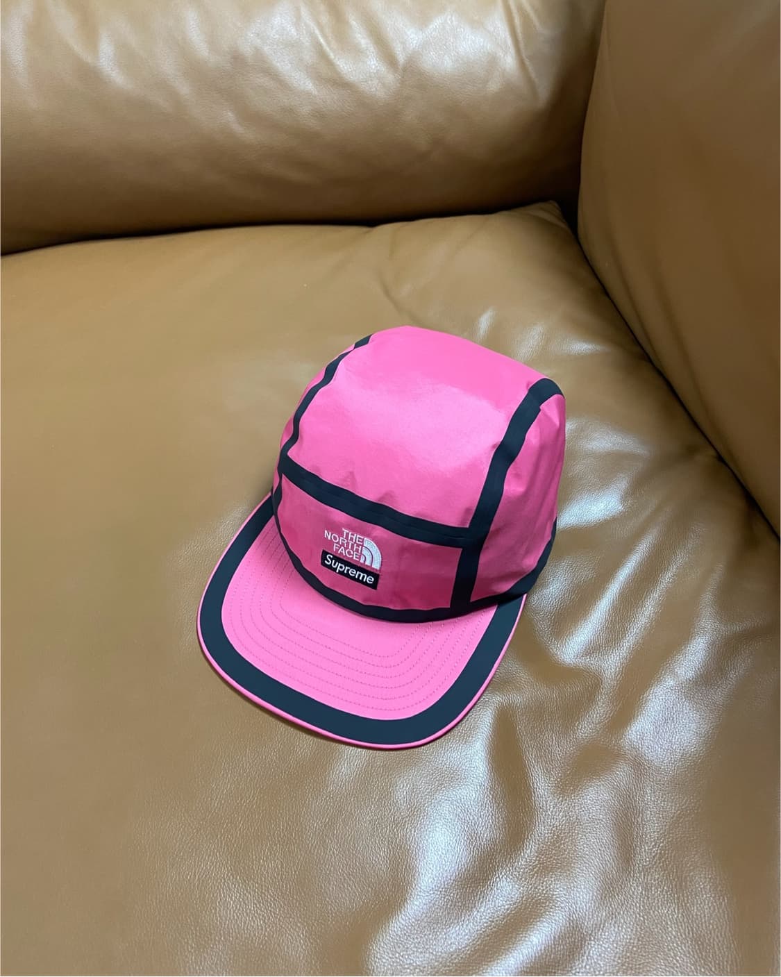 Supreme 슈프림x노스페이스 써밋 핑크 캠프캡 모자 상품이미지1