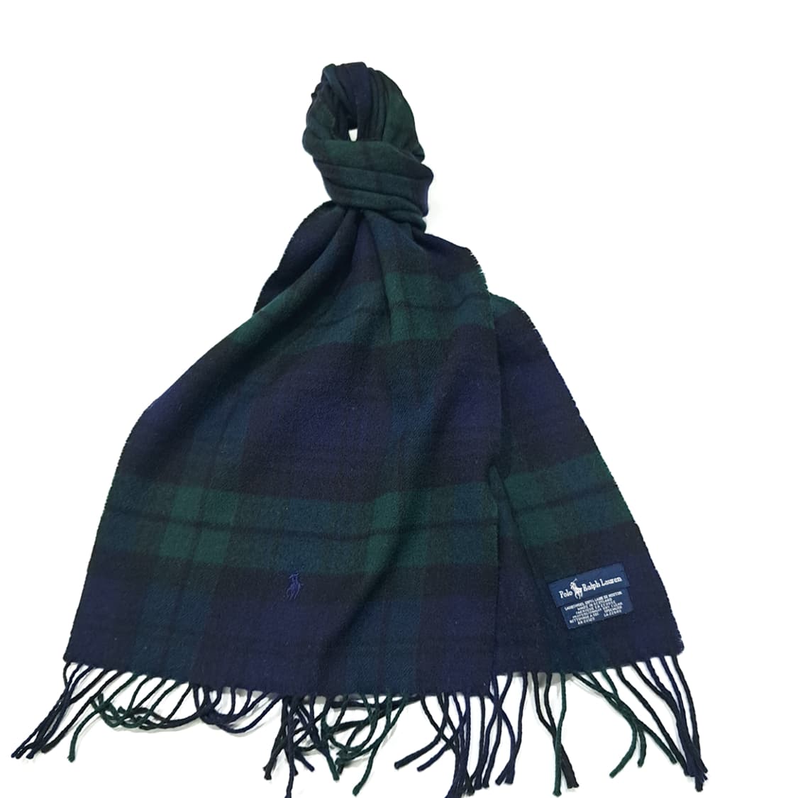 MX464 폴로 스코틀랜드판 램스울 블랙와치타탄 머플러 목도리 상품이미지2