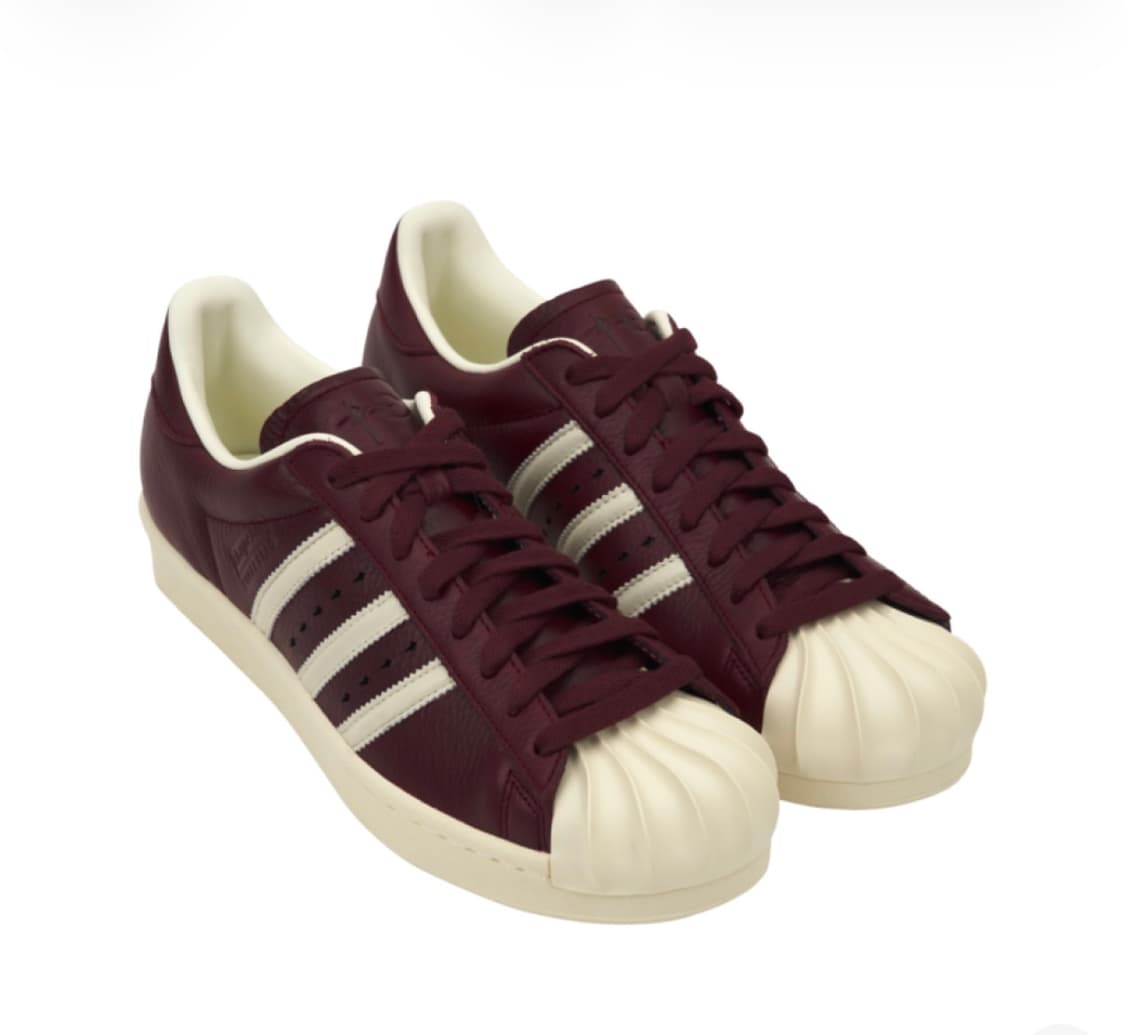 아디다스x떠그클럽 슈퍼스타 버건디 290 상품이미지1