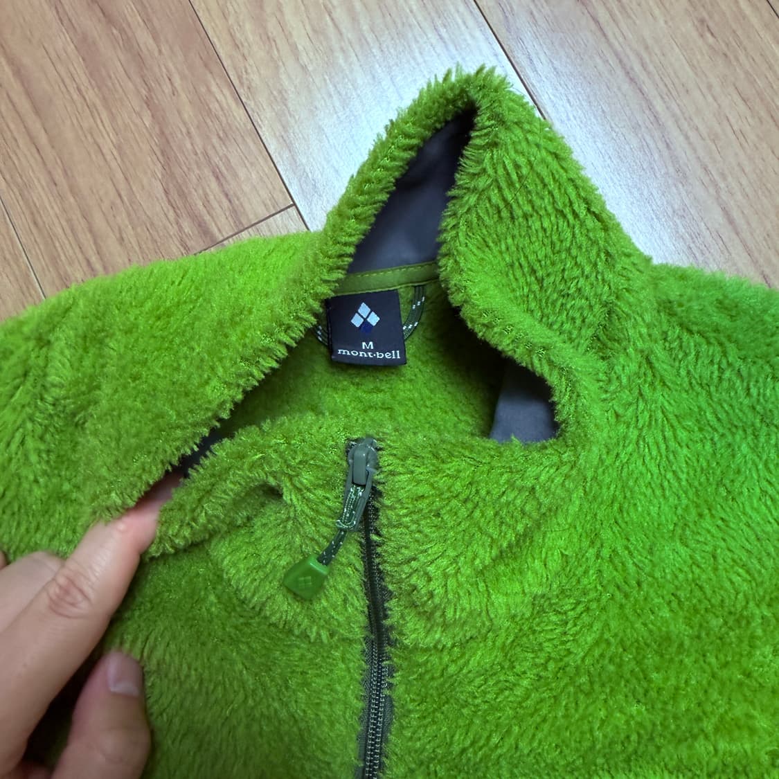 몽벨 후리스 자켓 그린 M사이즈 상품이미지3