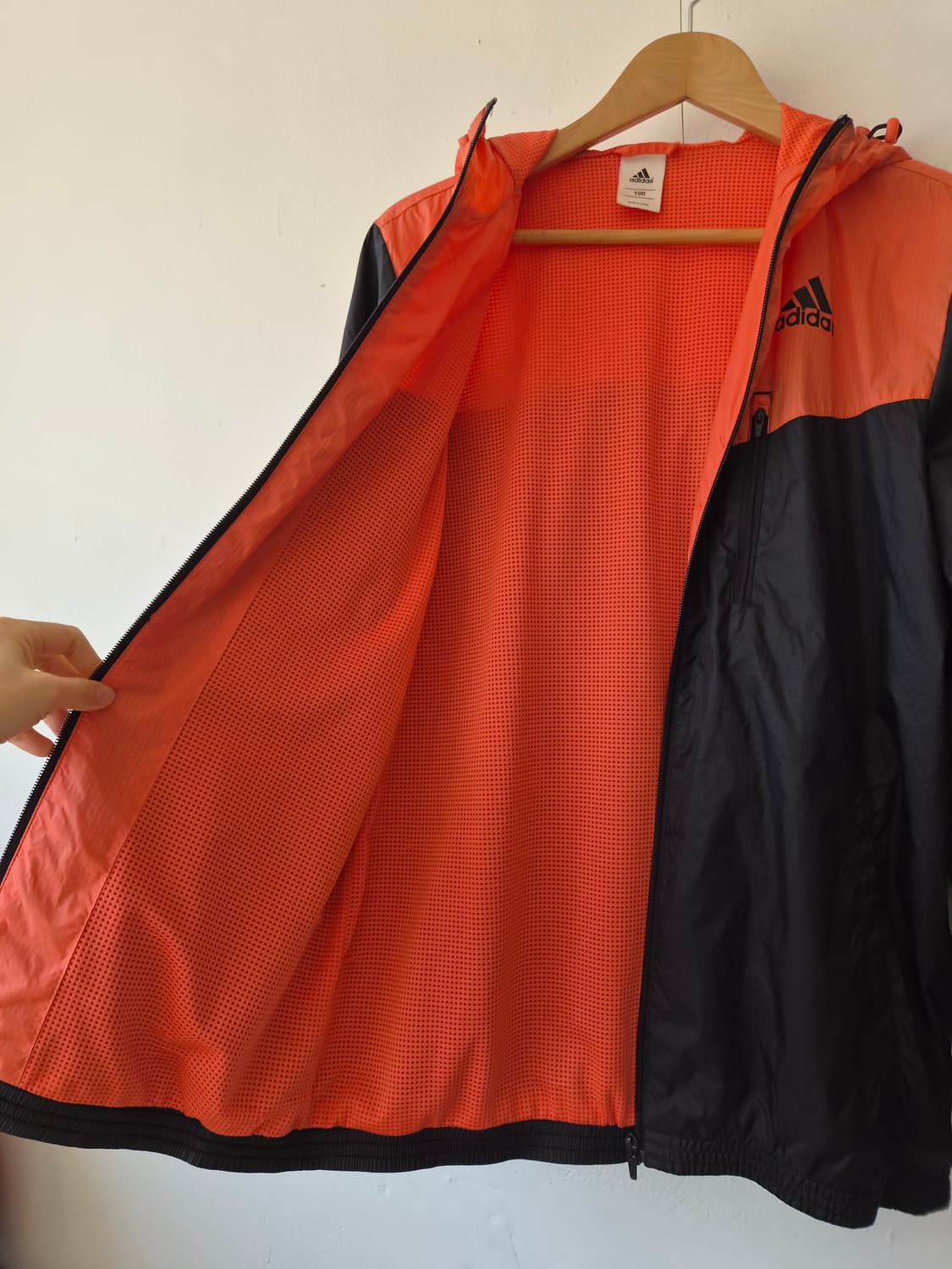 아디다스 남성 매쉬후드바람막이점퍼 100사이즈 상품이미지4