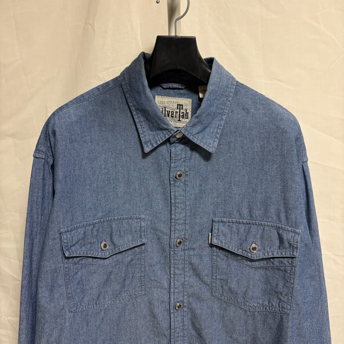 리바이스 실버탭 루즈핏 샴브레이 워크셔츠 / 블루, M 상품이미지2