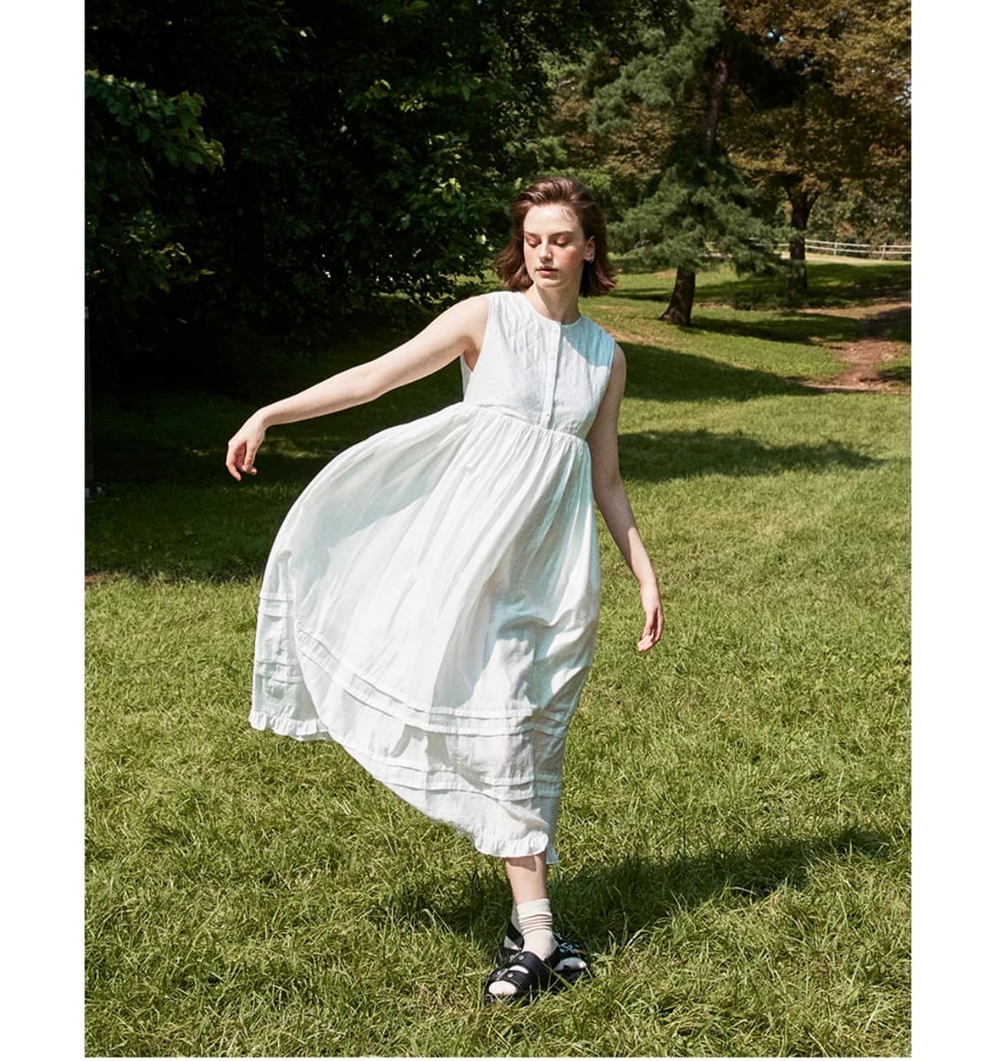 셀리테일즈 quilted long dress 상품이미지1