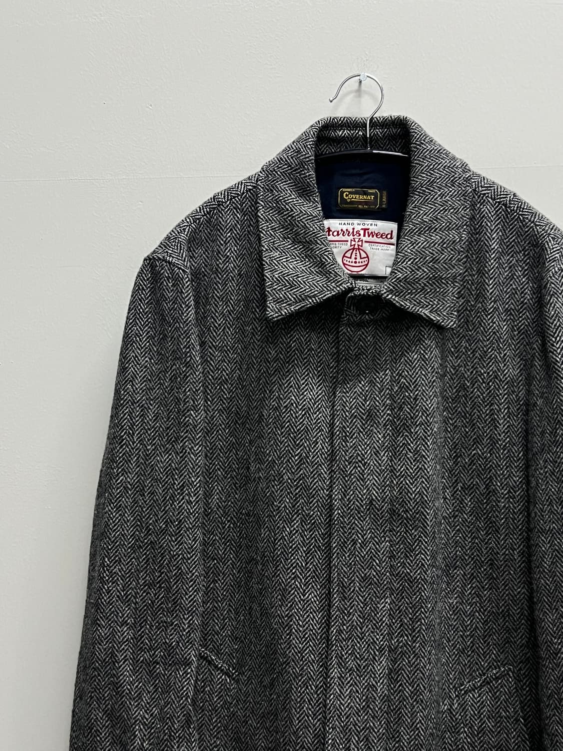 커버낫 해리스트위드 해링본 맥코트 그레이 상품이미지3