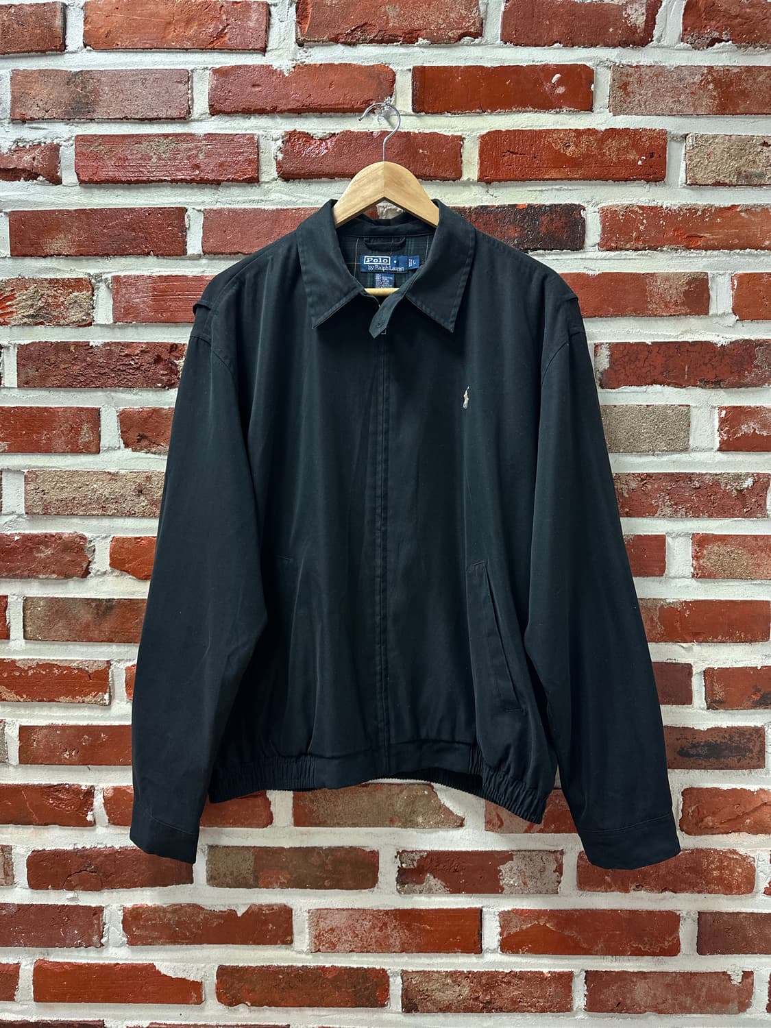 (L)폴로랄프로렌 안감 체크 스윙탑 블랙 상품이미지1