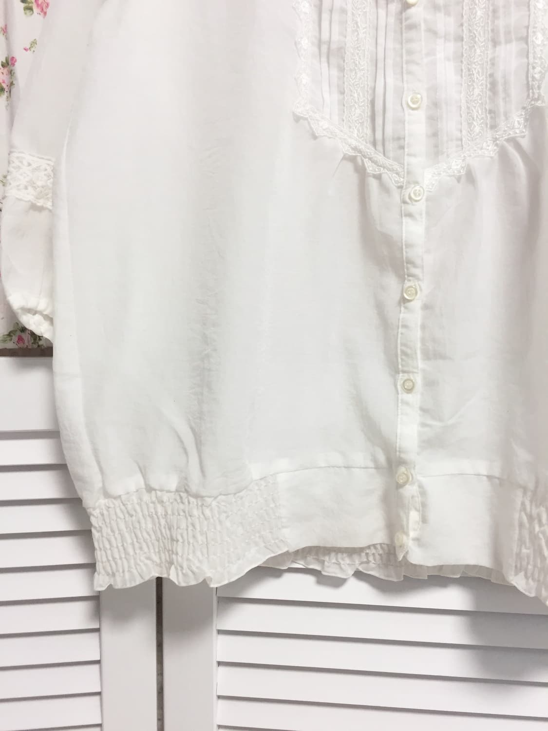 빈티지 로리즈팜 화이트 블라우스 상품이미지3