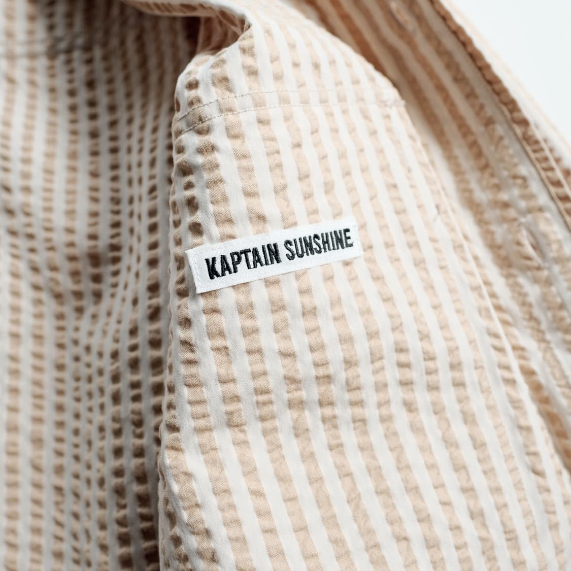 캡틴선샤인 25SS 실크 코튼 시어서커 사파리 셔츠 자켓 38사이즈 상품이미지8