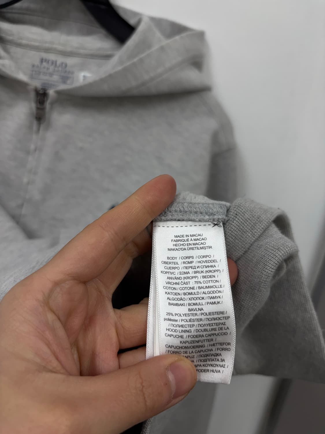 큐알인증 폴로랄프로렌 후드집업 상품이미지5