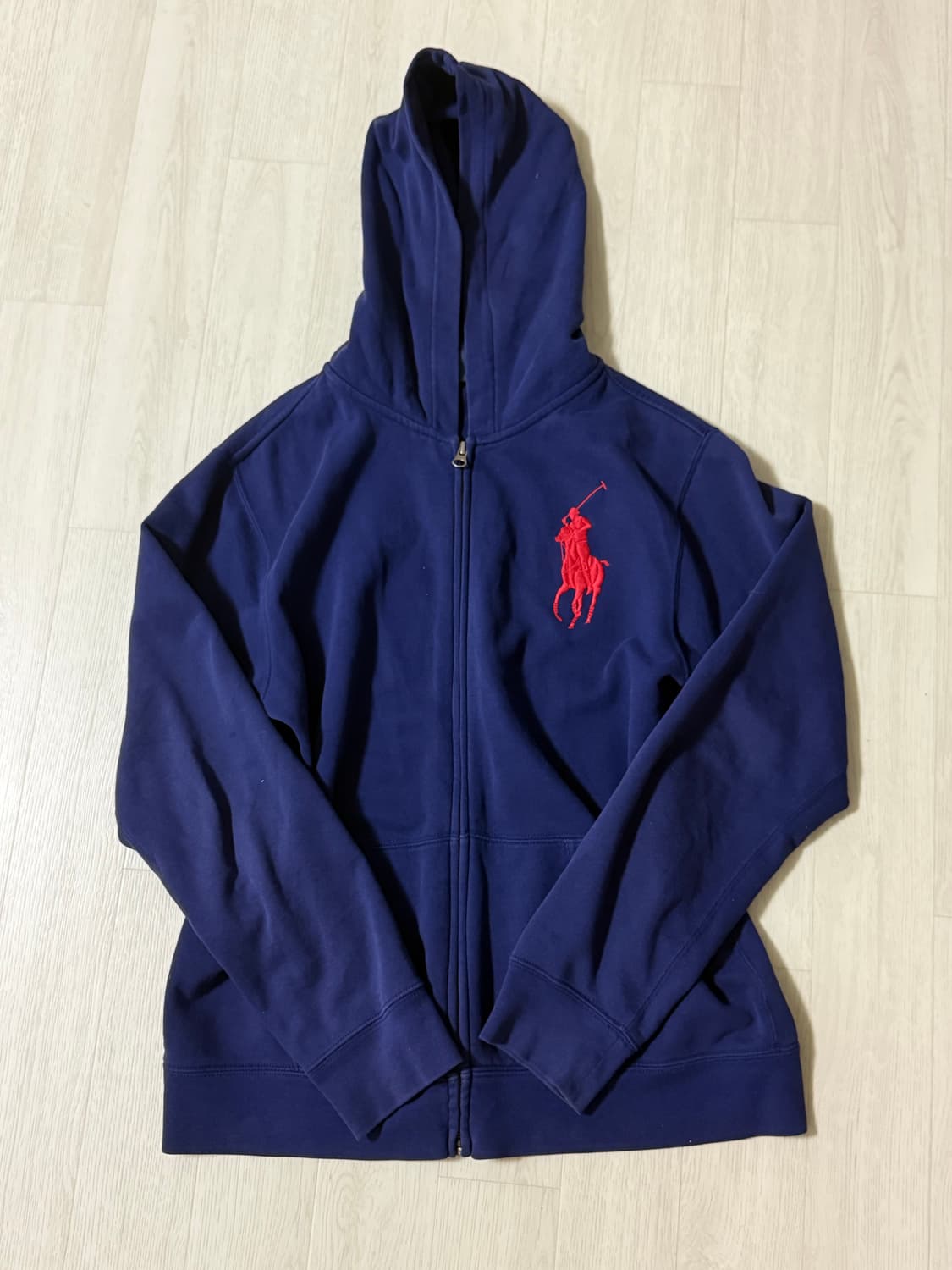 폴로 빅포니 네이비 후드 집업  상품이미지2